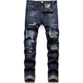 Men's Personality Creases Jeans